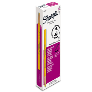 MARCADOR DE CERA SHARPIE (AMARILLO  12  PZS.)