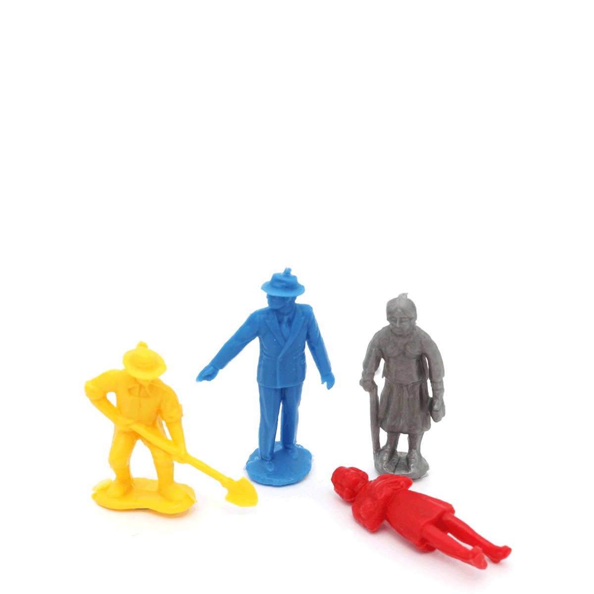 Juguete - Toy : 9 SOLDADOS plástico duro