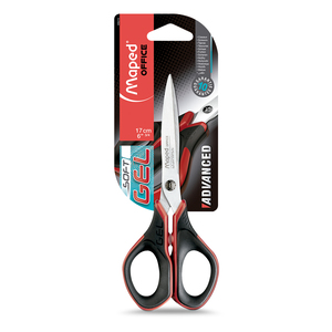 Tijeras Maped Advanced Gel 17 cm Negro con Rojo Tijeras Maped Advanced Gel 17 cm Negro con Rojo