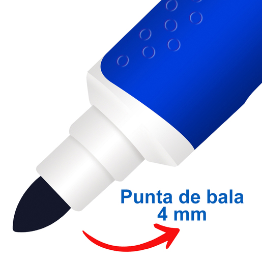 Marcador para Pizarrón Blanco Magistral Grip / Punta de bala / Azul / 1 pieza