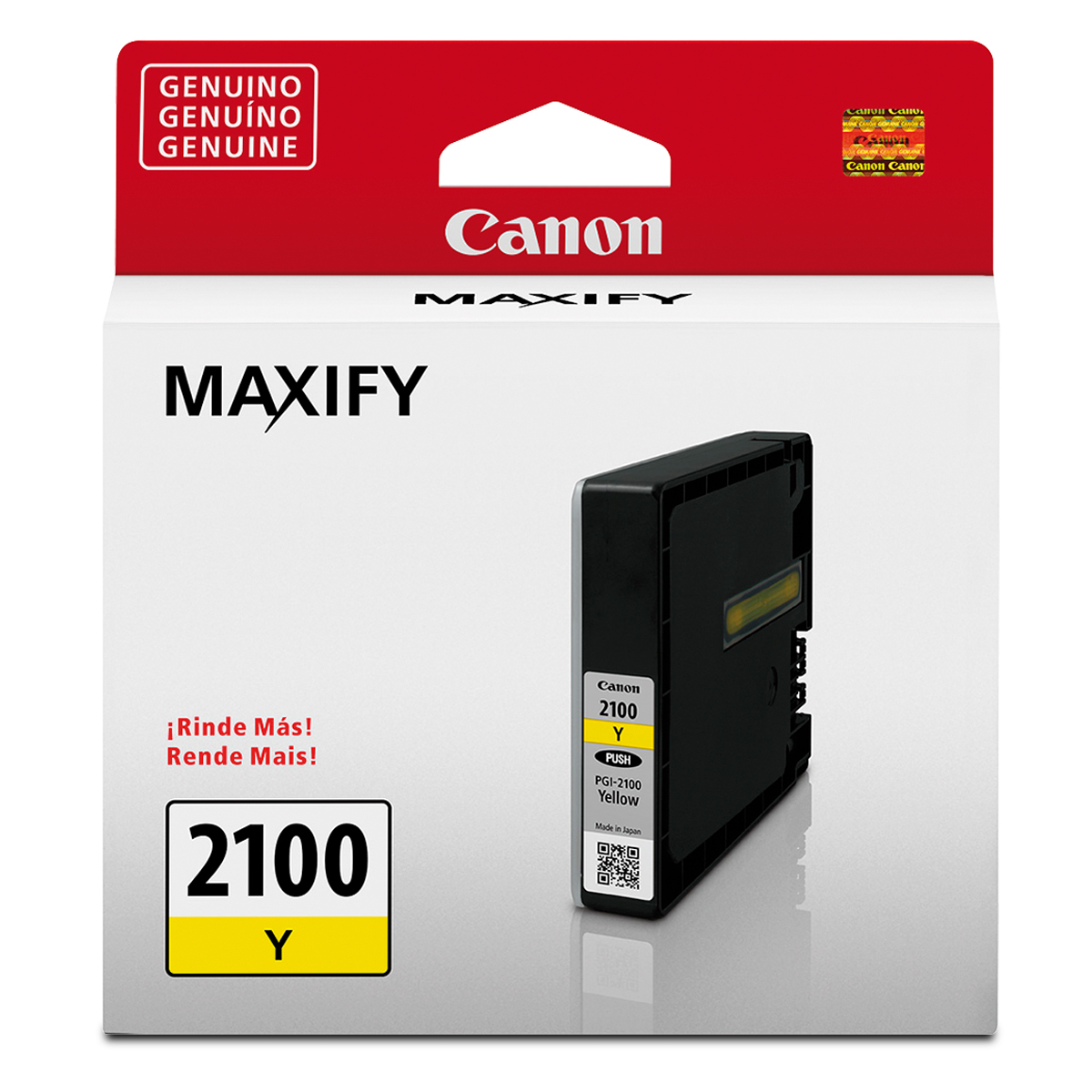 Cartucho de Tinta Canon PGI 2100 Y 9318B001AA Amarillo 700 páginas Maxify