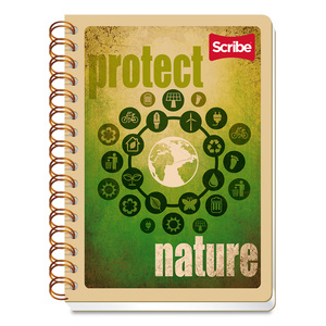 Cuaderno Forma Francesa Scribe Ecológico Cuadro Grande 100 hojas