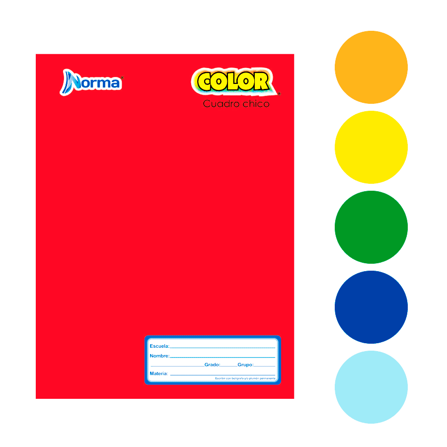 Cuaderno Forma Francesa Norma Color Raya Cosido 100 hojas