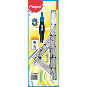 JUEGO DE GEOMETRIA MAPED ESSENTIALS (5 PZS.) JUEGO DE GEOMETRIA MAPED ESSENTIALS (5 PZS.)