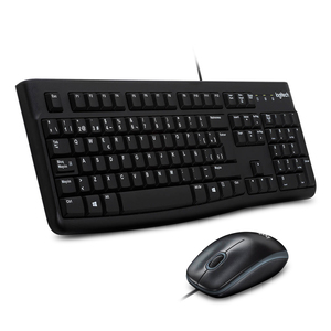 Teclado y Mouse Alámbrico Logitech MK120 / USB / Windows / Estándar / Negro