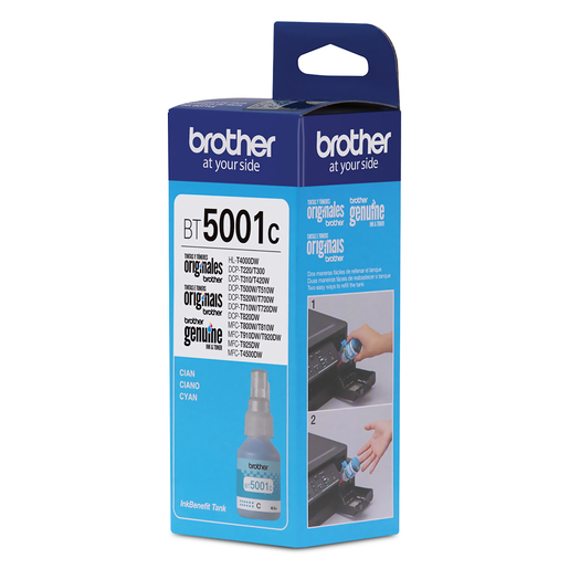 Botella de Tinta Brother BT5001C / Cyan / 5000 páginas / Brother DCP / MFC