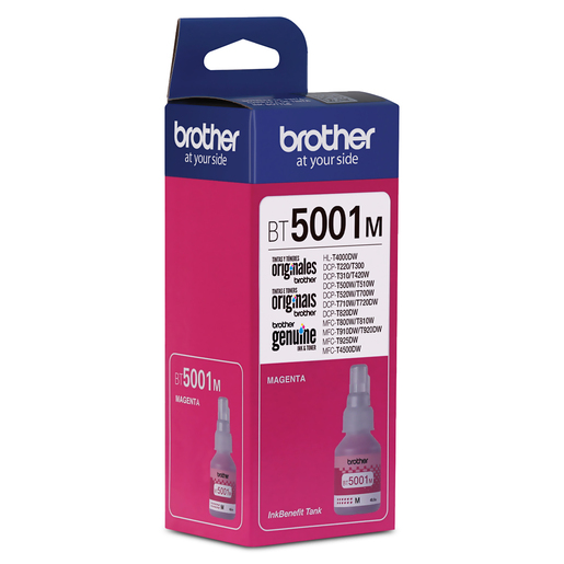Botella de Tinta Brother BT5001M / Magenta / 5000 páginas / Brother DCP / MFC