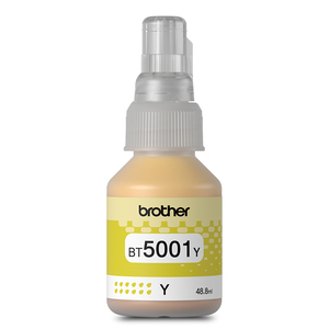 Botella de Tinta Brother BT5001Y Amarillo 5000 páginas Botella de Tinta Brother BT5001Y Amarillo 5000 páginas