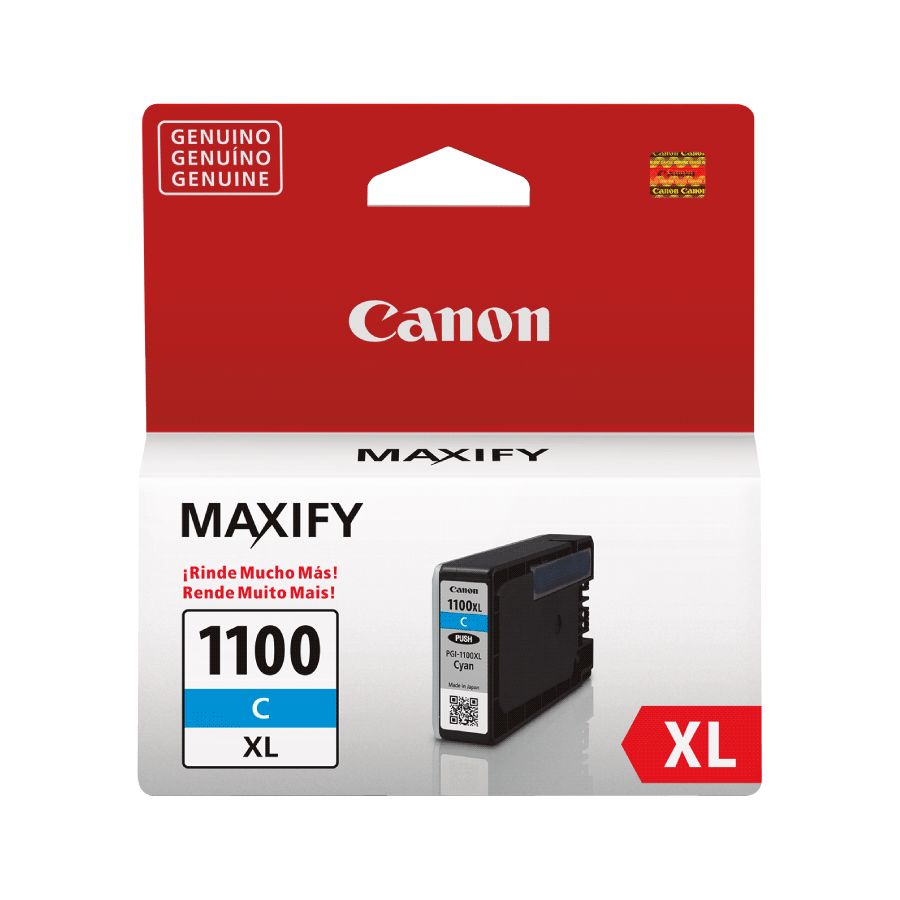 Cartucho de Tinta Canon PGI 1100 XL 9208B001 1020 páginas Maxify Cyan