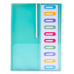 Folder para Documentos Red Top 10 divisiones Carta Folder para Documentos Red Top 10 divisiones Carta