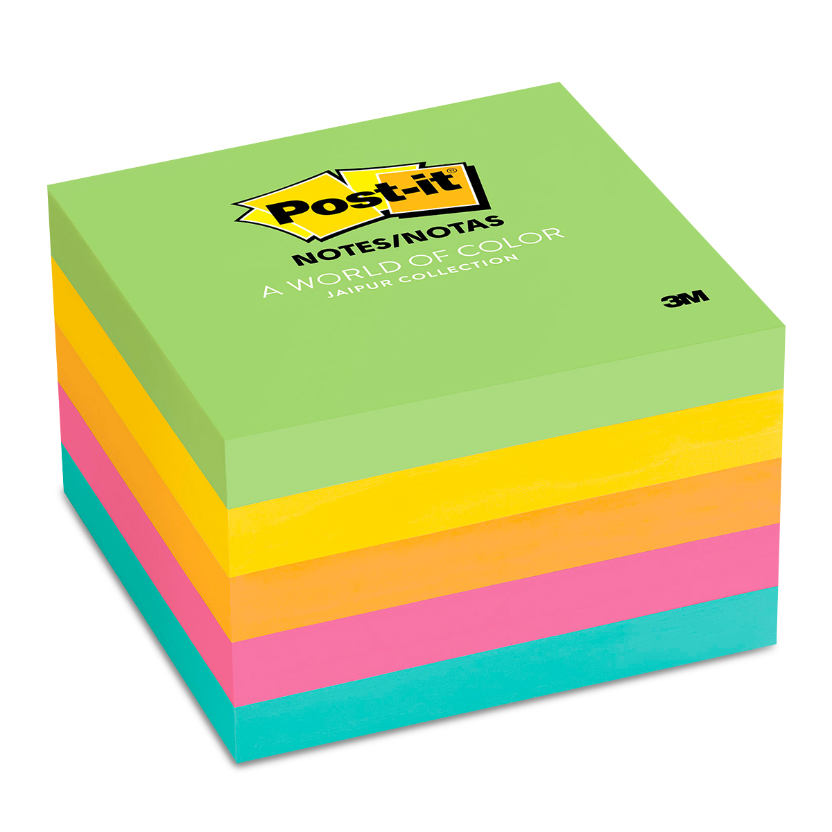 Notas Adhesivas 3M Post-It Ultra 654 Colores surtidos 7.6 x 7.6 cm ...