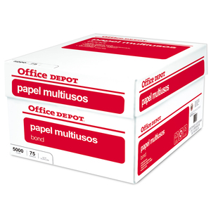 Caja de Papel Office Depot 6890 / Oficio / 5000 hojas / Blanco