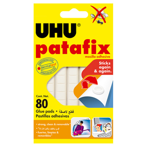 Pastillas Adhesivas de Montaje UHU Patafix 80 piezas