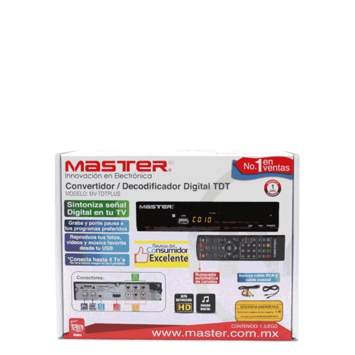 Decodificador Convertidor Digital Master MV-TDTPLUS
