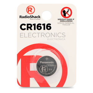 Pila Botón de Litio CR1616 RadioShack / 1 pieza 