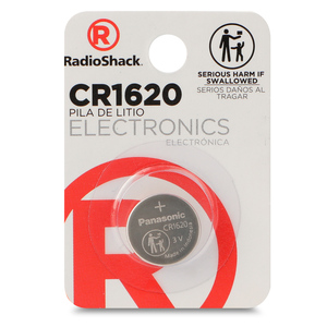 Pila de Botón Litio CR 1620 RadioShack / Paquete 1 pieza