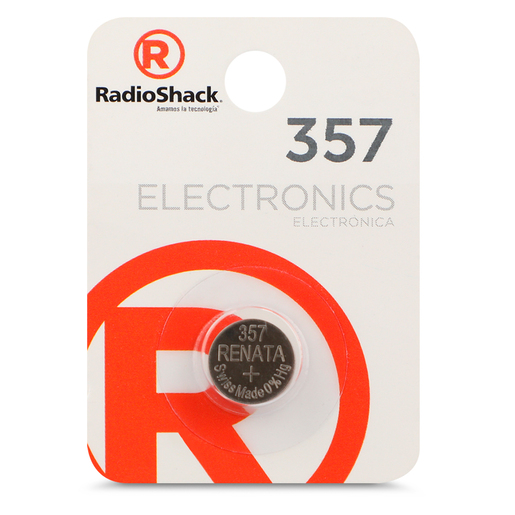 Pila de Botón 357 RadioShack / Paquete 1 pieza