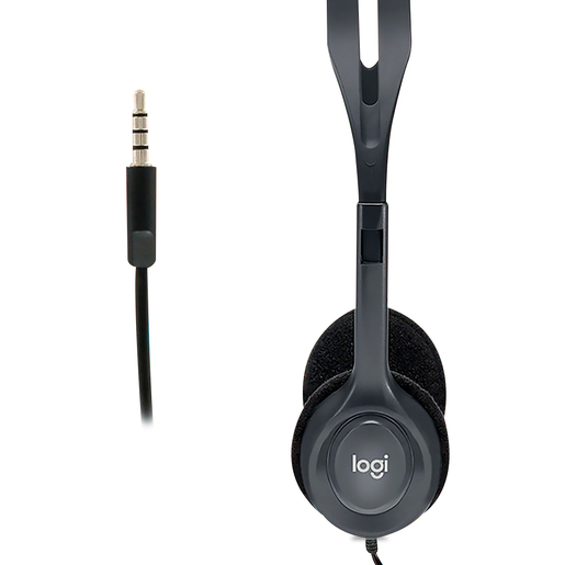 Audífonos Plegables Logitech H111 3.5 mm Gris