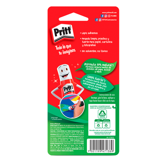 Lápiz Adhesivo Pritt 42 gr