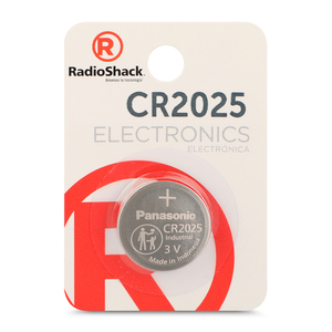 Pila de Litio Botón CR 2025 RadioShack / 1 pieza 