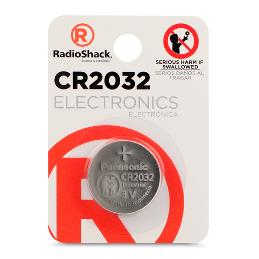 Pila de Litio Botón CR 2032 RadioShack 1 pieza