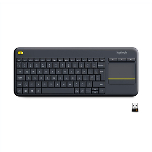 Teclado Inalámbrico con Touch Pad Logitech K400 Plus / USB / Multidispostivo / Compacto / Negro Teclado Inalámbrico con Touch Pad Logitech K400 Plus / USB / Multidispostivo / Compacto / Negro
