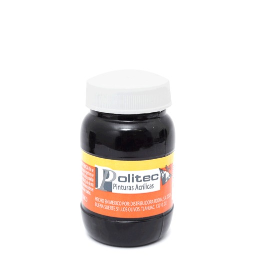 Pintura Acrílica Politec 302 Negro Intenso 100 ml
