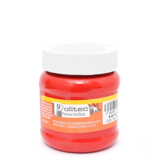 PINTURA ACRILICA POLITEC (ROJO, 250 ML) | Office Depot Mexico