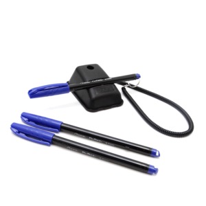 Plumas para Mostrador Azor Pin Point Holder / Punto fino / Tinta azul / 3 piezas más base Plumas para Mostrador Azor Pin Point Holder / Punto fino / Tinta azul / 3 piezas más base