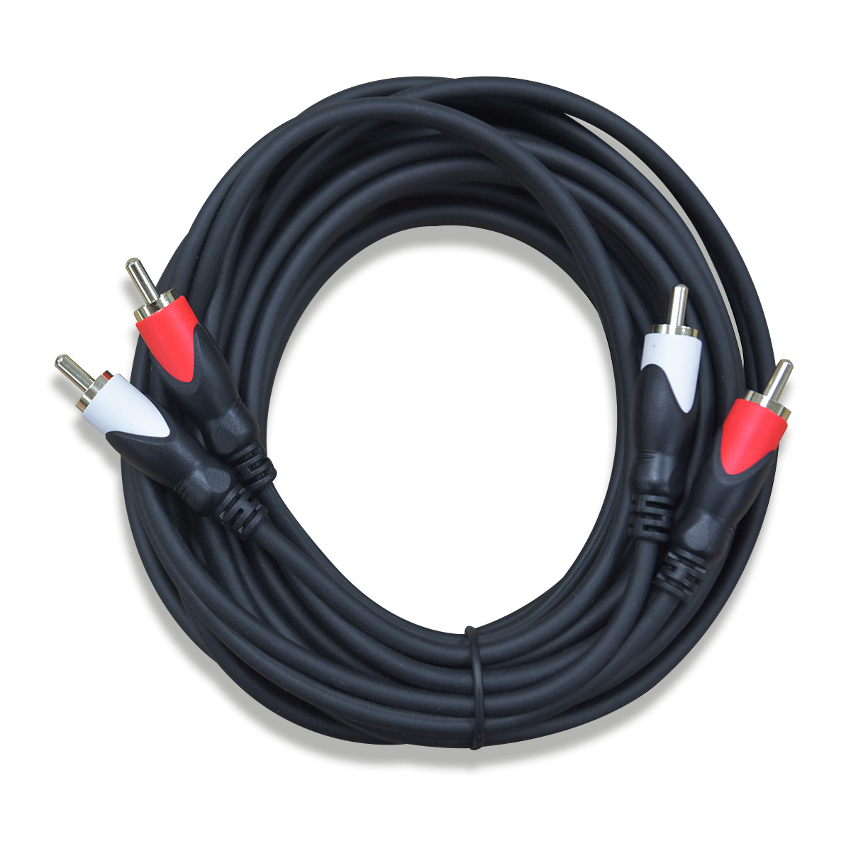 Cable Auxiliar 3.5 mm a Doble RCA RadioShack / 90 cm / Plástico / Negro, Cables y Adaptadores de Video, TV y Video, Originales RadioShack, Todas, Categoría