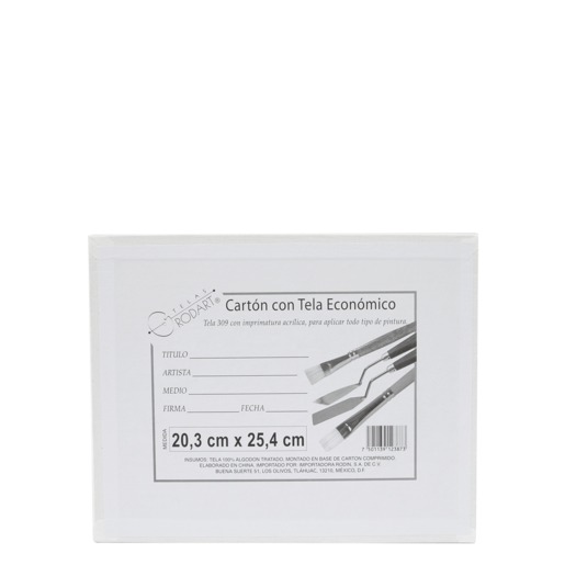 Lienzo Rodart Algodón Rectangular 20.3 x 25.4 cm