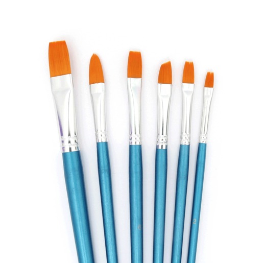 Estuche de Pinceles Sintético Rodart  Azul 12 piezas