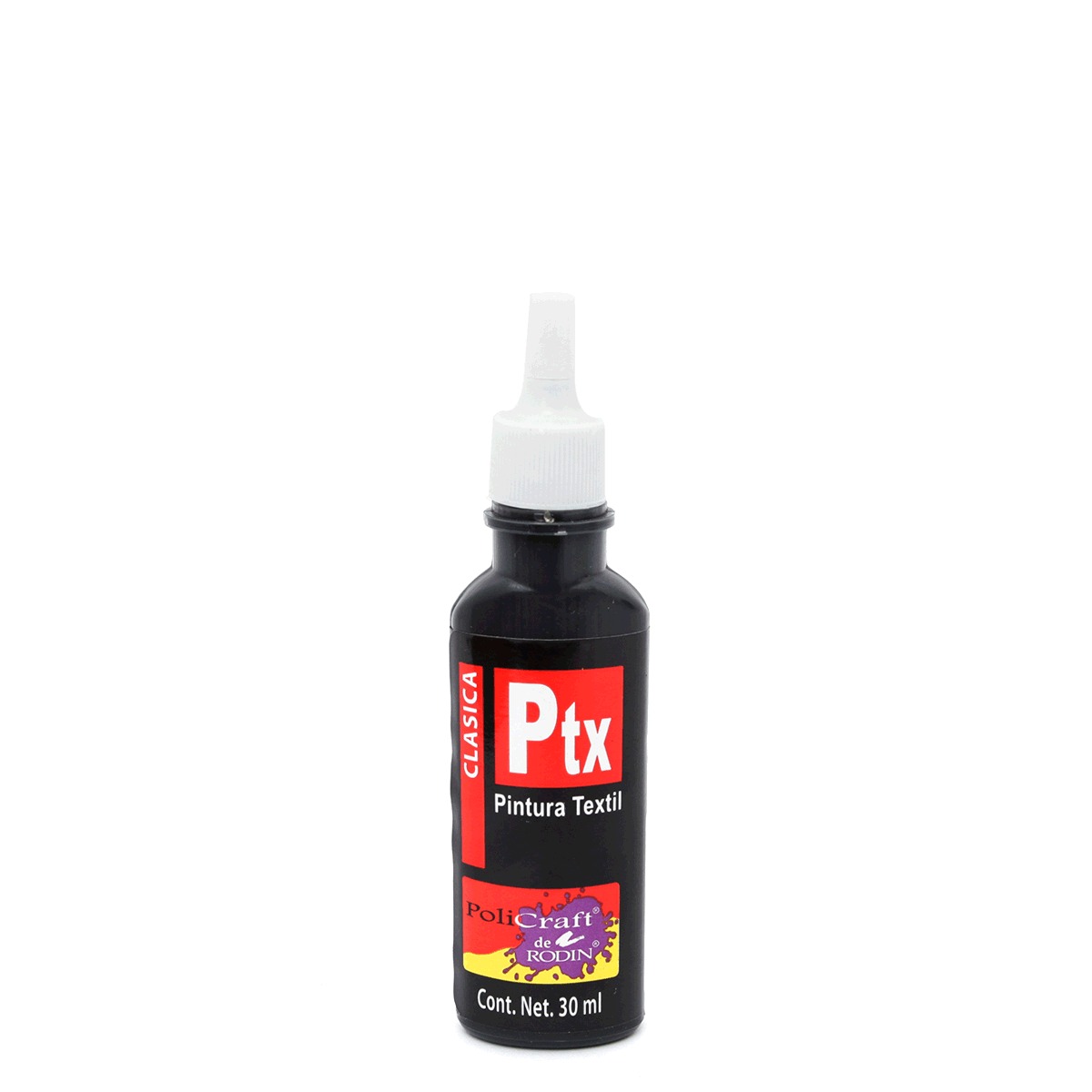PINTURA TEXTIL POLICRAFT (NEGRO, 30 ML) | Office Depot Mexico