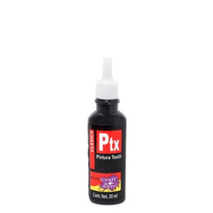 Pintura Textil Rodin Policraft 625 / Negro / 1 pieza / 30 ml