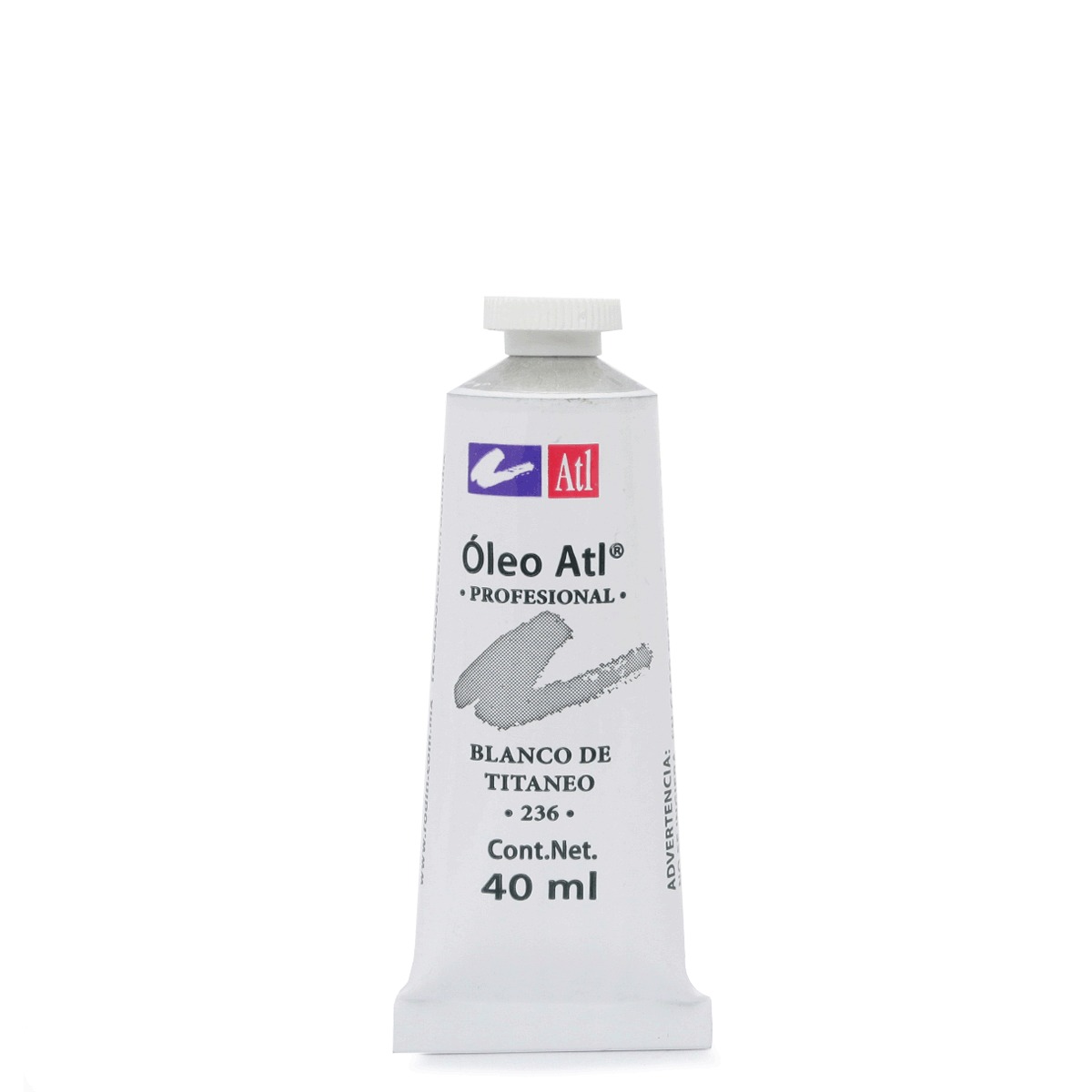 Pintura al Óleo Profesional ATL 236 Blanco de tintanio 1 pieza 40 ml | Office  Depot Mexico