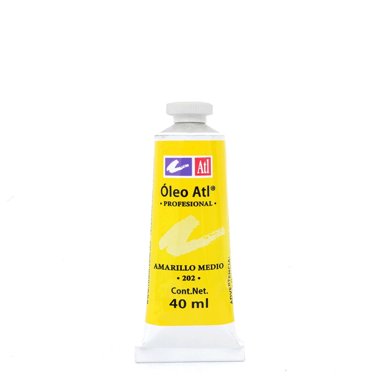 Pintura al Óleo Profesional Rodin ATL 202 Amarillo Medio 40 ml