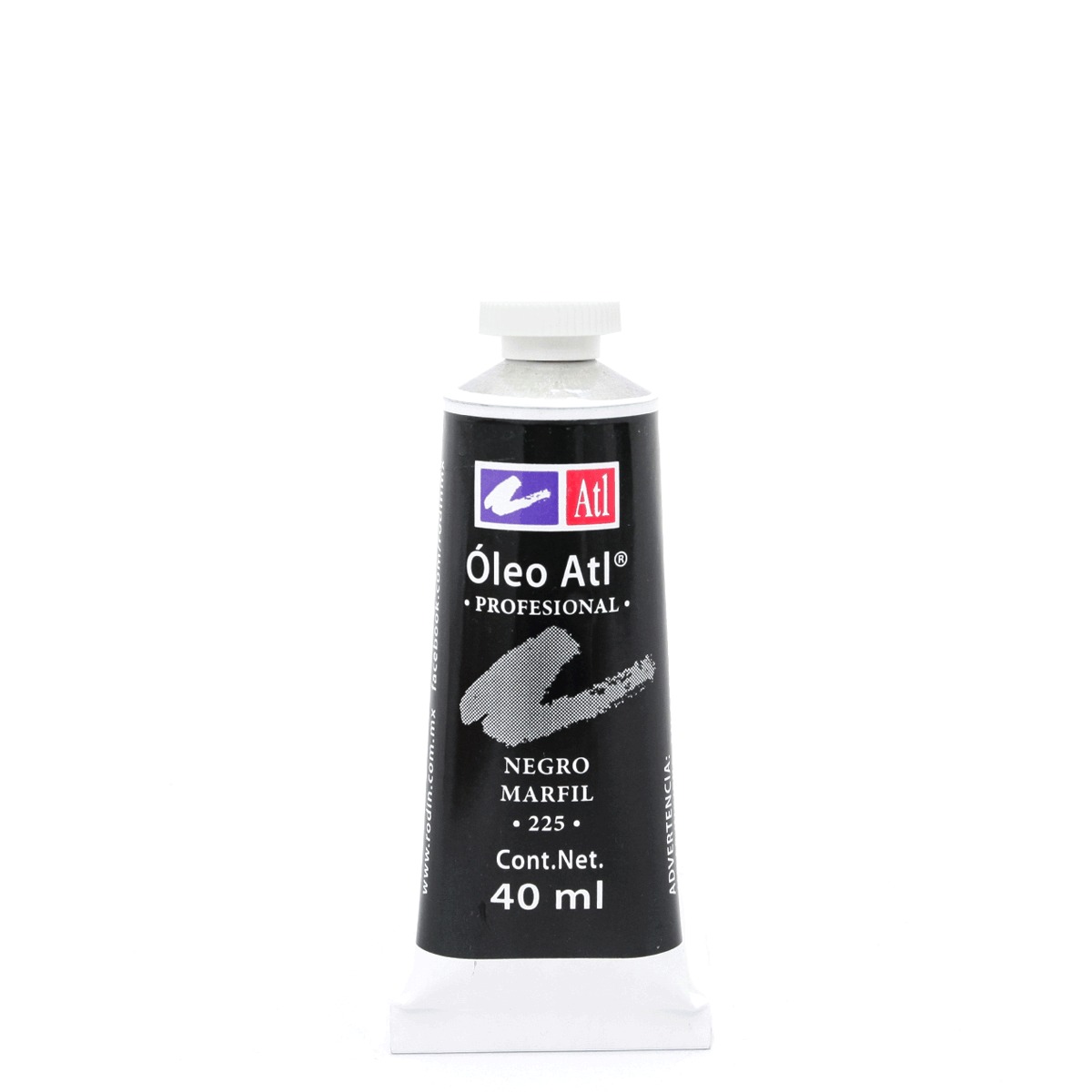 Pintura al Óleo Profesional Rodin ATL 225 Negro Marfil 40 ml