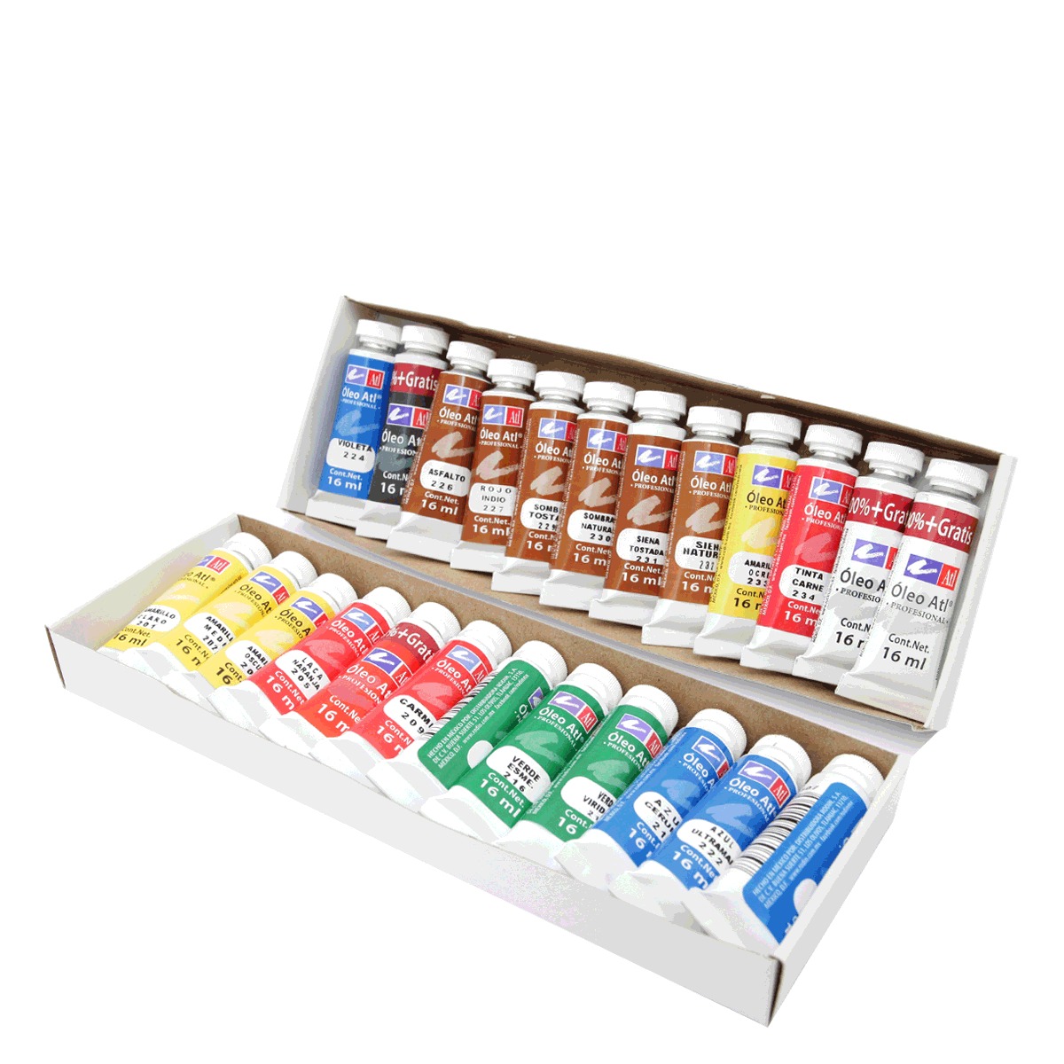 PINTURA OLEO ATL (COLORES, 24 PZS.) | Office Depot Mexico