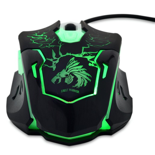 MOUSE ALAMBRICO EAGLE WARRIOR G16 (USB, NEGRO)