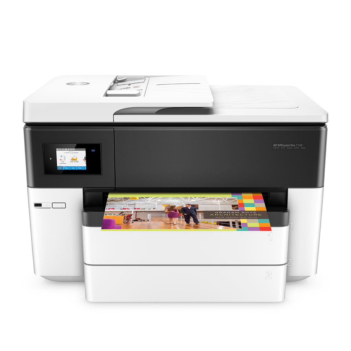 Impresora Multifuncional Hp Officejet 7740 Dúplex / Inyección de tinta / Color / WiFi / USB / Ethernet