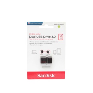 Memoria USB con Micro USB SanDisk Ultra / 16gb / USB 3.0 / Negro / Android OTG Memoria USB con Micro USB SanDisk Ultra / 16gb / USB 3.0 / Negro / Android OTG