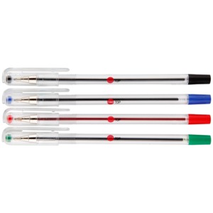 Plumas de Gel Red Top Basic / Punto mediano / Tinta negra roja azul verde / 4 piezas Plumas de Gel Red Top Basic / Punto mediano / Tinta negra roja azul verde / 4 piezas