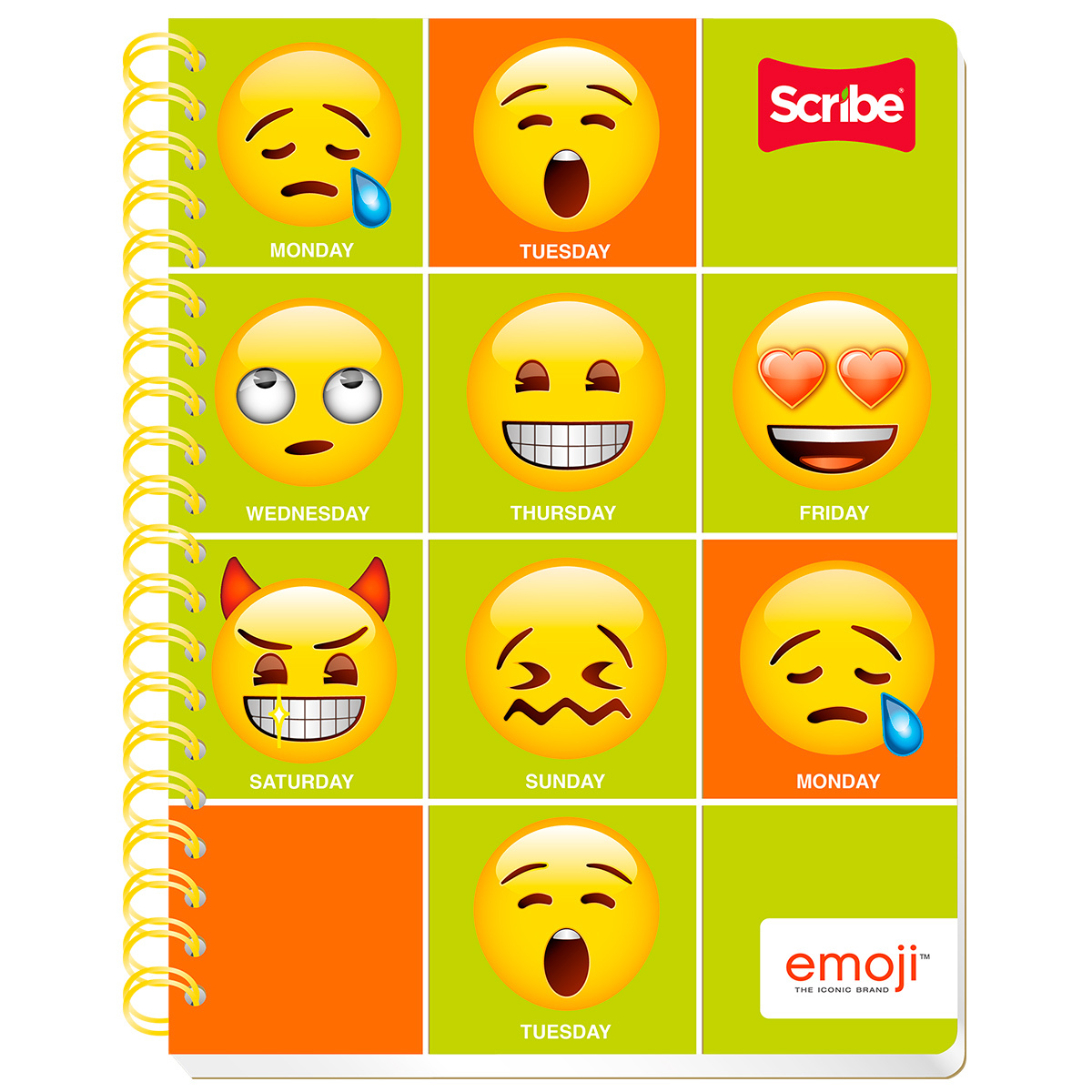 Cuaderno Profesional Scribe Edición Emoji Cuadro Chico 100 hojas