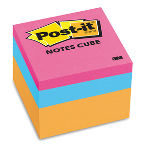 Notas Adhesivas 3M Post-It Jaipur 2053 / Colores surtidos / 7.6 x 7.6 cm