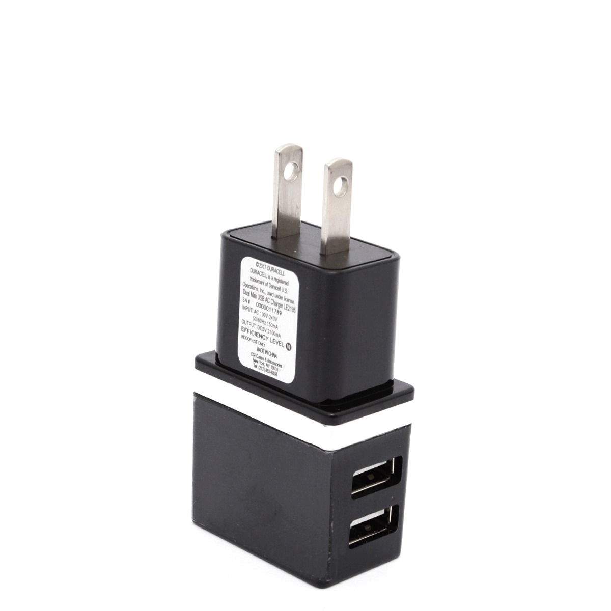 Cargador De Pared Duracell Negro 2 Usb Office Depot Mexico