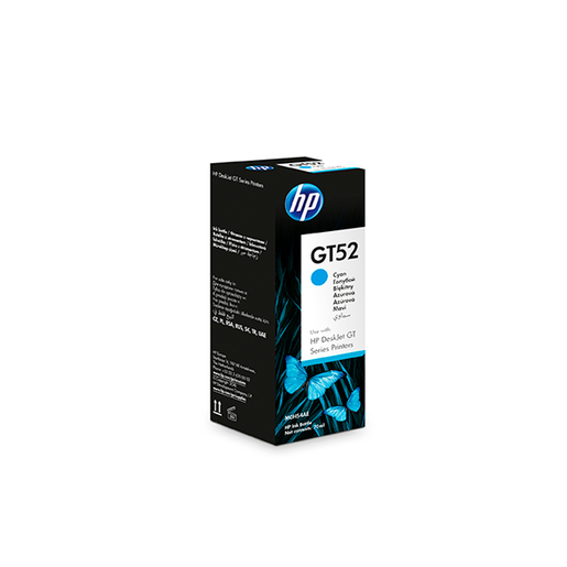 Botella de Tinta Hp GT52 / M0H54AL / Cyan / 8000 páginas / Ink Tank / Smart Tank / DeskJet