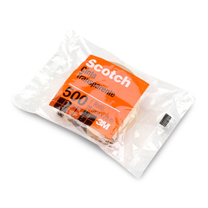 Cinta Adhesiva 3M Scotch 500 / Transparente / 18 mm x 66 m / 1 pieza Cinta Adhesiva 3M Scotch 500 / Transparente / 18 mm x 66 m / 1 pieza