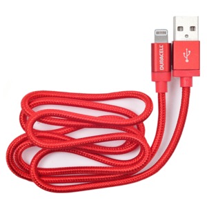 Cable Lightning a USB Duracell DUM5150 / 0.91 metros / Rojo / iPod / iPhone / iPad Cable Lightning a USB Duracell DUM5150 / 0.91 metros / Rojo / iPod / iPhone / iPad