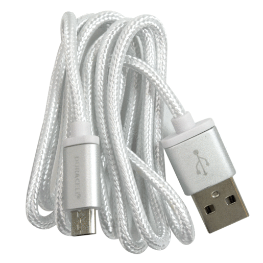 Cable Micro USB a USB Duracell DUM5153 / 0.91 metros / Blanco
