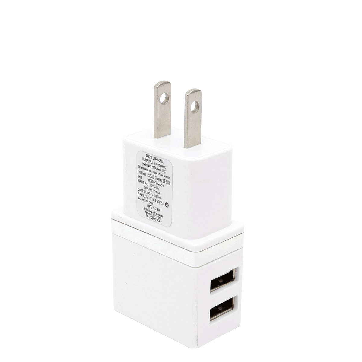 Cargador De Pared Duracell Blanco 2 Usb Office Depot Mexico
